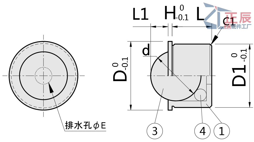 Plastic Press-Fit Ball Transfers Rollers BCHJJ BCHJP