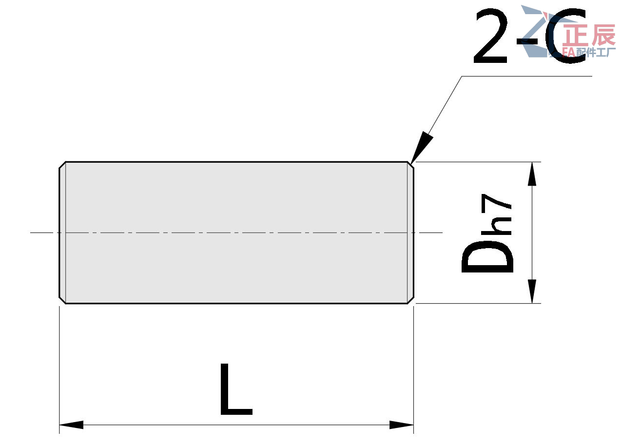 Dowel Pins Straight Both Ends Chamfered h7 Tolerance MSHHM