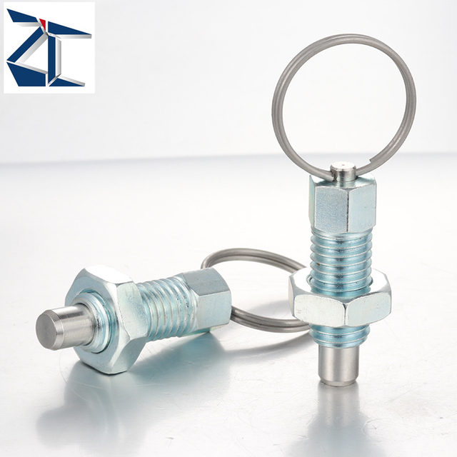 Stainless Steel Indexing Plungers Non Lock-Out with Pull Ring Wire Loop GN 717 Series PBUL