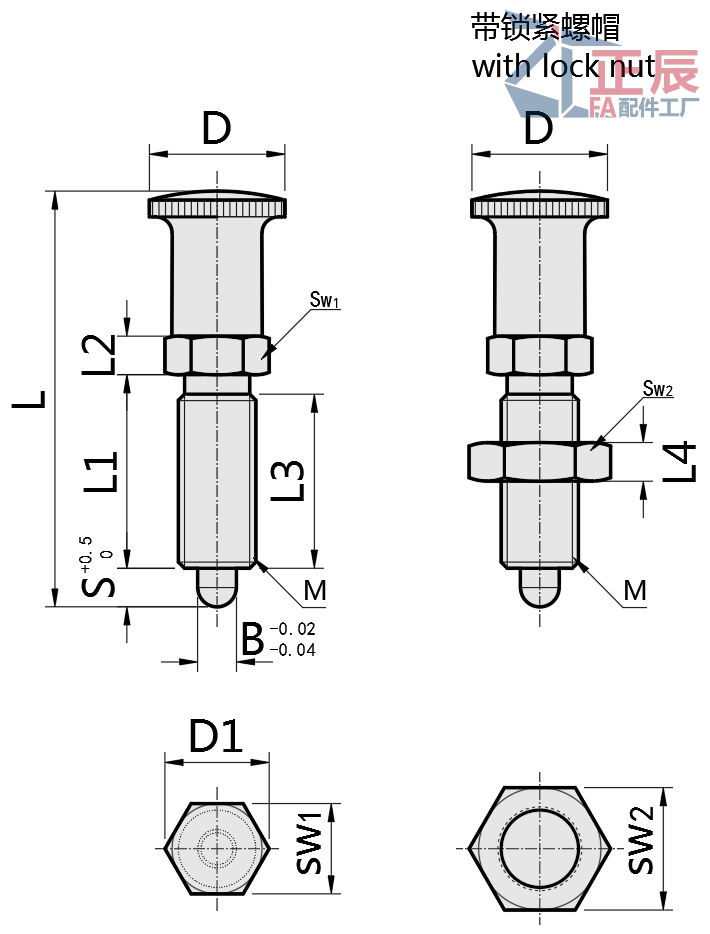 Precision Indexing Plungers Long-Return PXAL PXKL