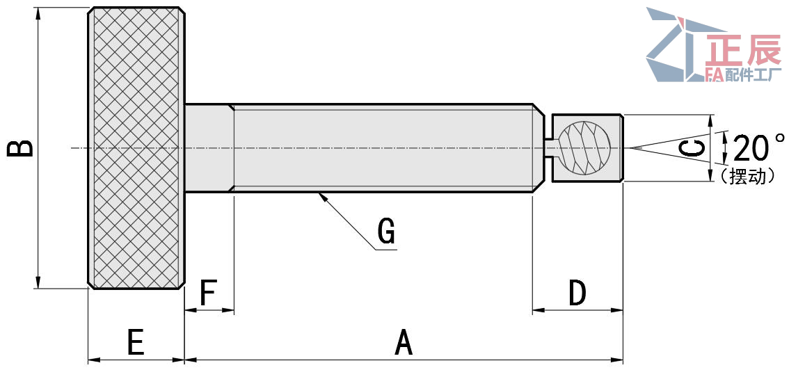 Adjusting screw the swing ZT60