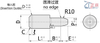 Small Head Locating Pin Round Head Tapered Tip Straight JPRSB