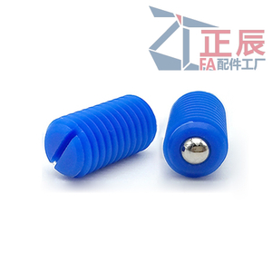 Blue Plastic Ball Spring Plunger thread with steel ball or nylon ball ZPB