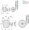 Ball Rollers Milled Screw Mounting Type with Waste Discharge Hole/Slit BCBH