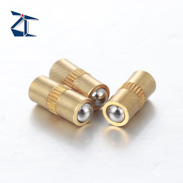 High Quality Double-Sided Ball Nose Plunger Pins Brass Spring Load Ball Plunger