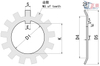 Bearing Tooth Lock Washer AW