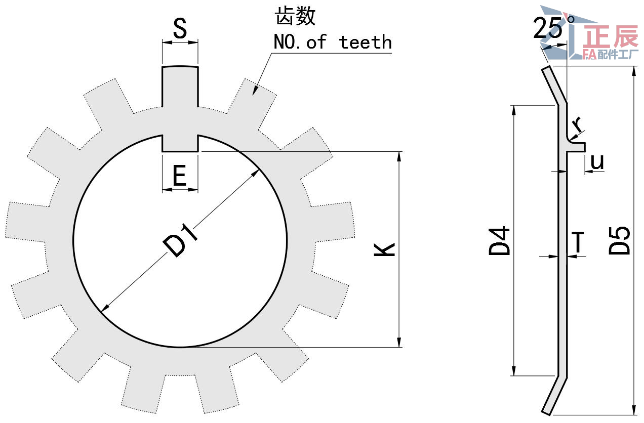 Bearing Tooth Lock Washer AW