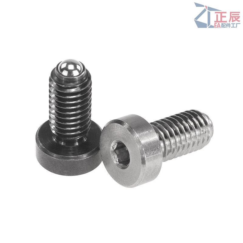 Spring Plungers with ball end and hex socket headed Steel or Stainless Steel BPCT