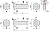 Locating Bolts Round Hex Head STCB STBB SSTCB