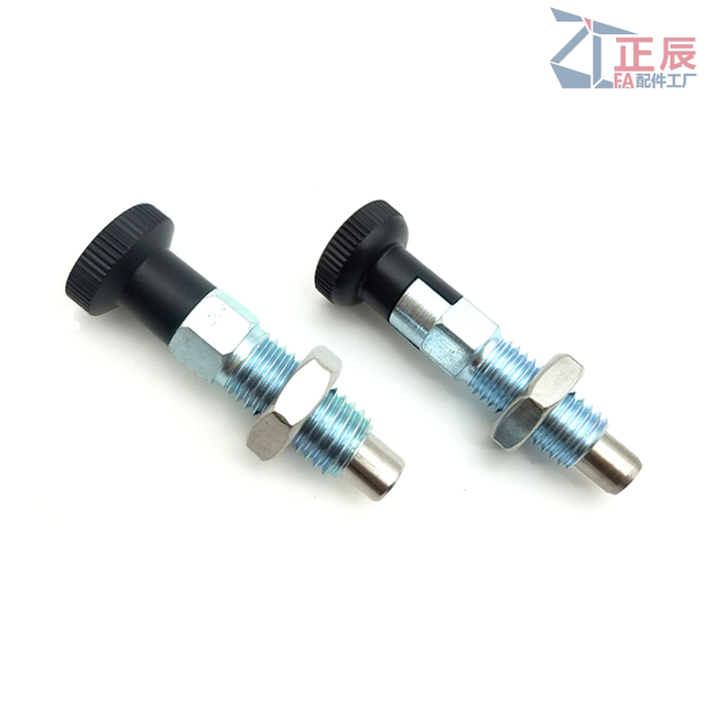 Zinc Cam Action Indexing Plungers Fine Thread, Return Type PMXA