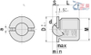 M8 7mm Stainless Steel Threaded Ball Plungers Flanged FBPJ/FBPJS