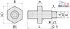 Stopper Bolts With Bumpers Straight Type USS USUS PUSS SPUS