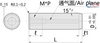 Tapped Precision Dowel Pin Straight Single Side Tapped+0.01/+0.005 mm Diameter Tolerance MSTP