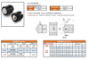 Press Fit Spring Plungers smooth with collar and ball self-clamping