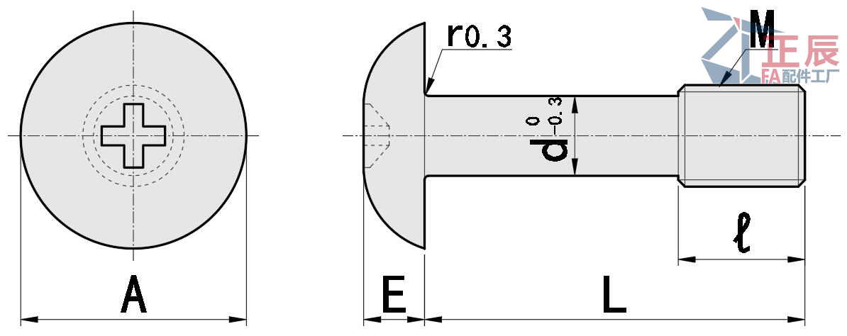 Stainless Steel Truss Head Captive Screws Phillips Drive GUTBJ 