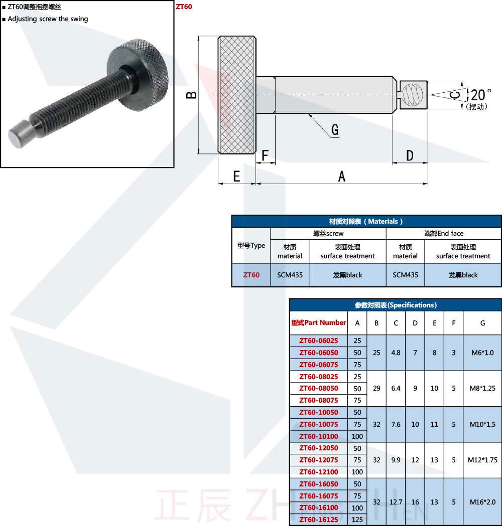 adjusting screw