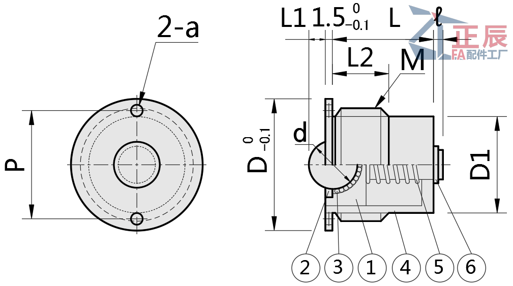 Press Fit Plunger Spring-loaded Ball Rollers BCHPT