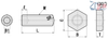 Adjusting Stopper Screws Hex Socket ANB SANB