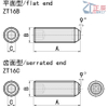 Clamping Set Screws Swivel Tip Non-ReversiblePT16B PT16C