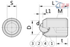 Ball Rollers Ball Transfers with Set Screw BCSB 