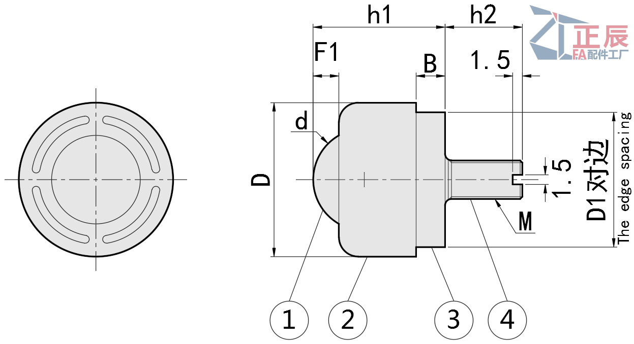 Ball Rollers - Milled Screw Mounting Type with Waste Discharge Hole/Slit BCS