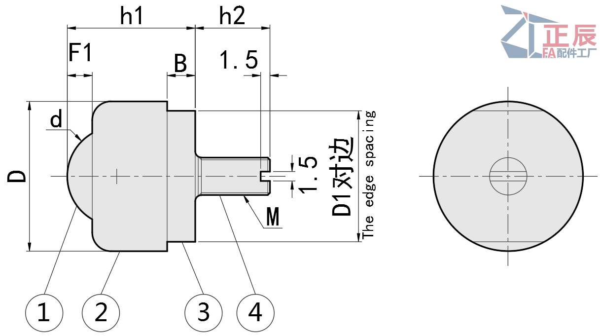 Ball Rollers Milled Screw Mounting Type BCBE