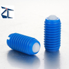 Blue Plastic Ball Spring Plunger thread with steel ball or nylon ball ZPB