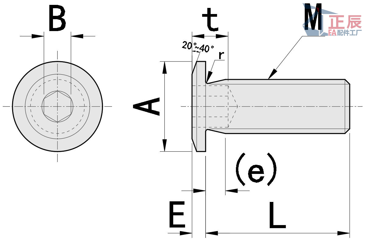 Ultra Low-Profile Hex Socket Cap Screw CBSTSR M2-M6