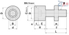 Stopper Bolts Shock Absorption Type Hex Socket Head UNSTH