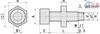 Stopper Bolts With Bumpers Hexagon Socket Head Cap Screw Type UUSCB PSCB