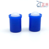 Short Press-Fit smooth Ball Plungers with collar and ball blue