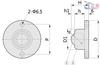 Ball Rollers Milled Flange Mounting Type with Waste Discharge Hole/Slit BCF