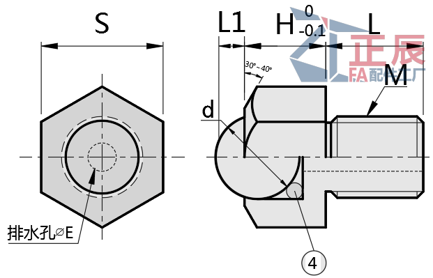 Ball Rollers - Hex Head Stud Polyacetal BCHLJJ BCHLJP