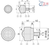 Ball Rollers - Milled Screw Mounting Type with Waste Discharge Hole/Slit BCS