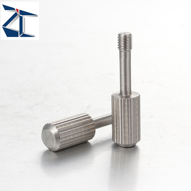 Captive Screws Flat Long Knurled Head Stainless Steel GUTBR