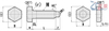 Locating Bolts Hex Head with Rounded Tip STCA STBA