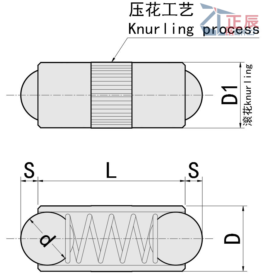 Double Ended Spring Plungers Brass 