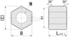 Configurable Length Hex Nuts NTFL NTFLS High Nuts