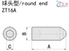 Smooth Swivel Clamping Screw PT16A