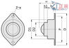 Ball Transfers Press Fit Flange Mounted Ball Rollers BCHY69