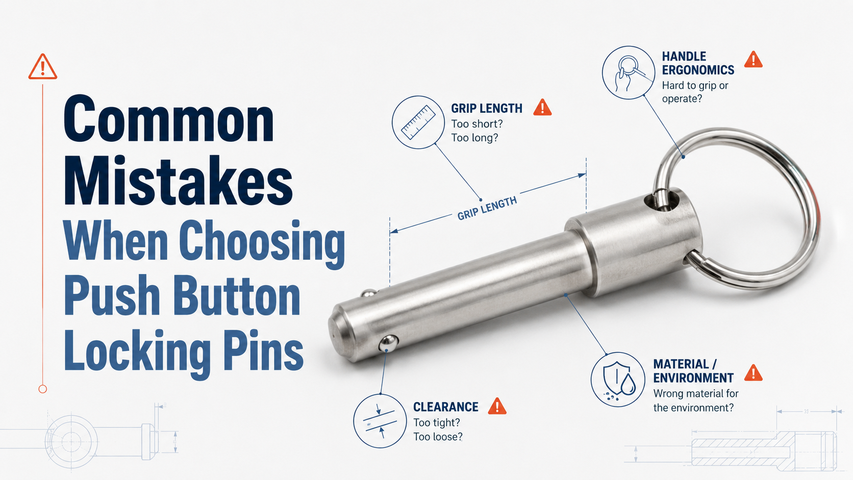 Common Mistakes When Choosing Push Button Locking Pins